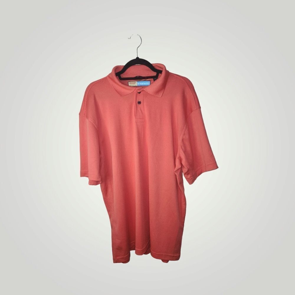 Wrangler Breathe-Dri Coral Polo Size LT